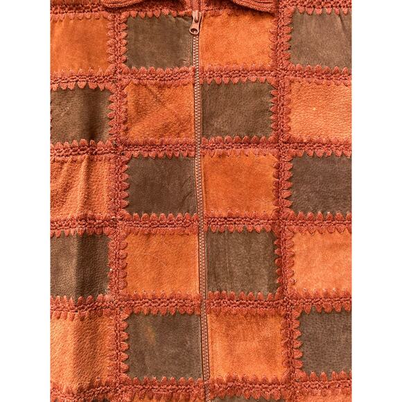 Y2K Designers Studio Originals Patchwork Leather & Knit Jacket – Size S - Picture 6 of 8